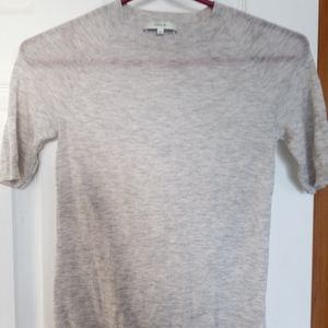 Vince light gray wool raglan pullover